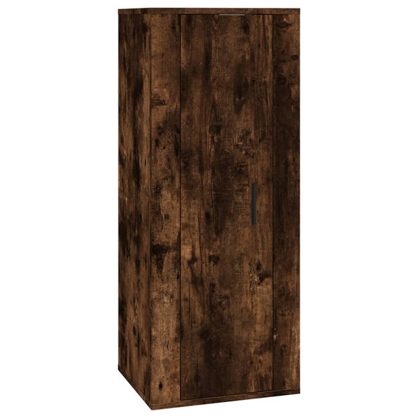 vidaXL 2-Piece TV Cabinet Set Smoked Oak Engineered Wood