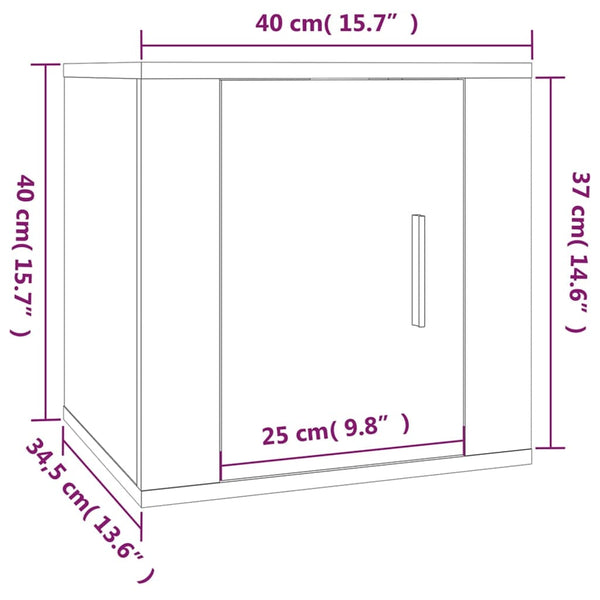 vidaXL 5-Piece TV Cabinet Set White Engineered Wood