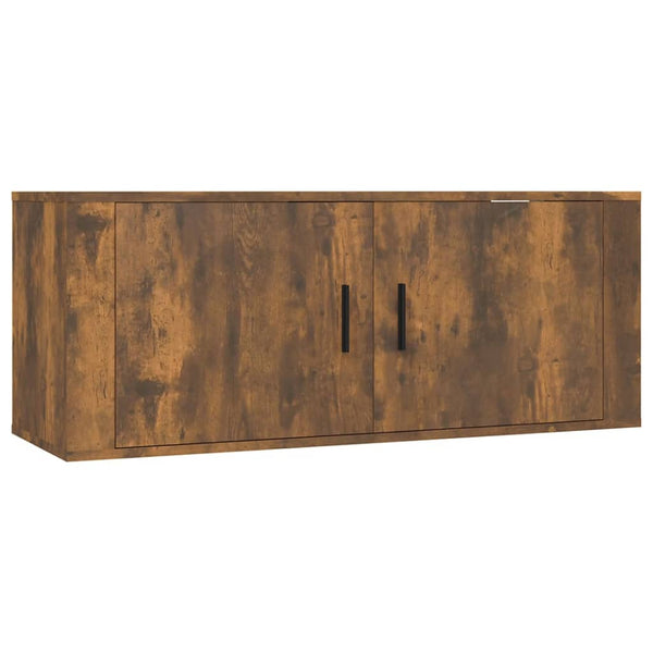 vidaXL 5-Piece TV Cabinet Set Smoked Oak Engineered Wood