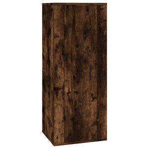 vidaXL 5-Piece TV Cabinet Set Smoked Oak Engineered Wood