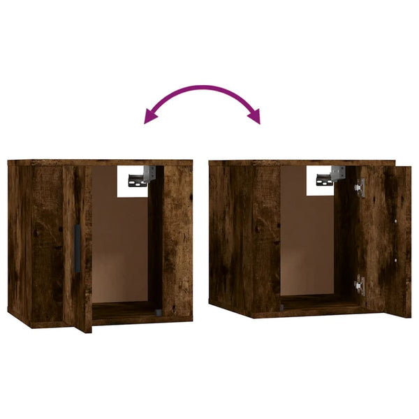 vidaXL 5-Piece TV Cabinet Set Smoked Oak Engineered Wood