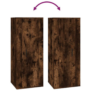 vidaXL 8-piece TV Cabinet Set Smoked Oak Engineered Wood
