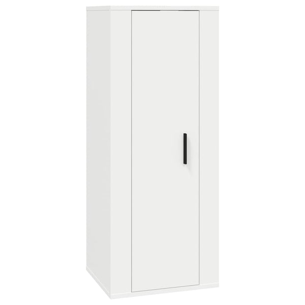 vidaXL 7-Piece TV Cabinet Set White Engineered Wood