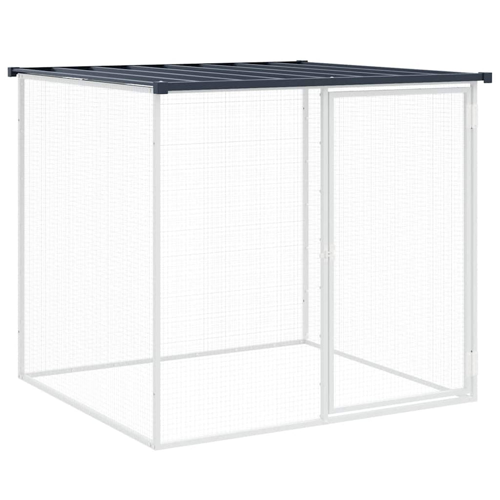 vidaXL Chicken Coop with Roof Anthracite 103x98x90 cm Galvanized Steel