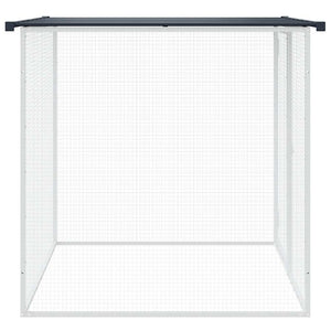 vidaXL Chicken Coop with Roof Anthracite 103x98x90 cm Galvanized Steel