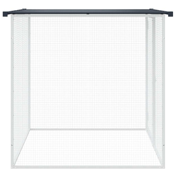 vidaXL Chicken Coop with Roof Anthracite 103x98x90 cm Galvanized Steel