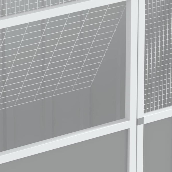 vidaXL Aviary Grey 115x78x200 cm Galvanized Steel