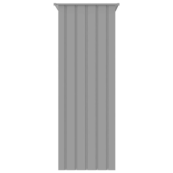 vidaXL Aviary Gray 215x78x200 cm Galvanized Steel