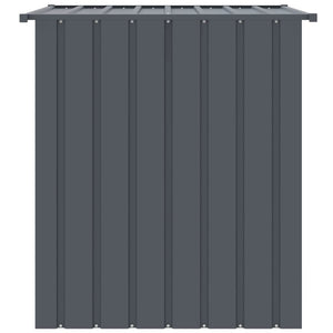 vidaXL Dog Kennel with Roof Black 110x103x109 cm Galvanized Steel