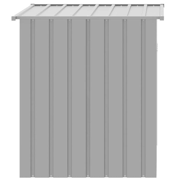 vidaXL Dog Kennel with Roof Light Grey 110 x 103 x 109 cm Galvanised Steel