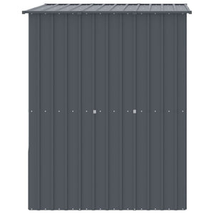 vidaXL Dog Kennel with Roof Anthracite 165x153x181 cm Galvanized Steel