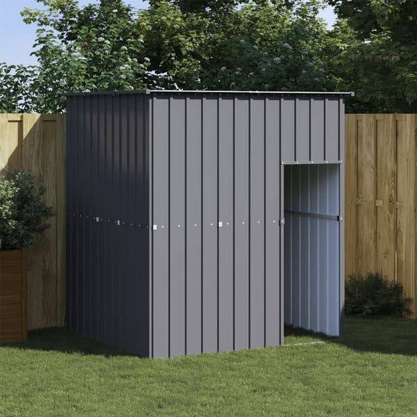 vidaXL Dog Kennel with Roof Anthracite 165x153x181 cm Galvanized Steel