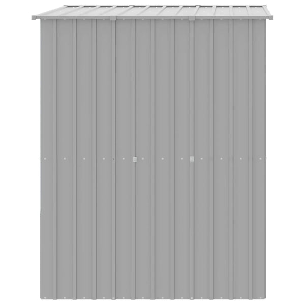 vidaXL Dog Kennel with Roof Light Grey 165x153x181 cm Galvanised Steel
