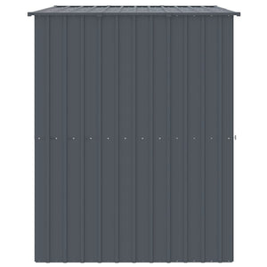 vidaXL Dog Kennel with Roof Anthracite 214x153x181 cm Galvanized Steel