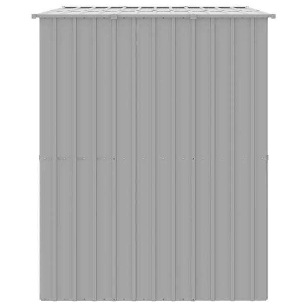 vidaXL Dog Kennel with Roof Light Grey 214x153x181 cm Galvanized Steel