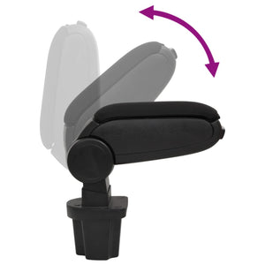 vidaXL Car Armrest Black 13.5x32.5x(31-46.5) cm ABS
