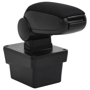 vidaXL Car Armrest Black 17x40x(31-49) cm ABS