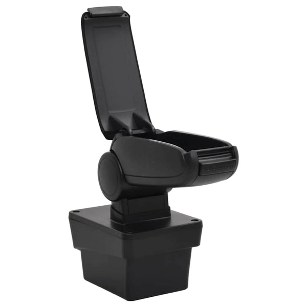 vidaXL Car Armrest Black 17x40x(31-49) cm ABS