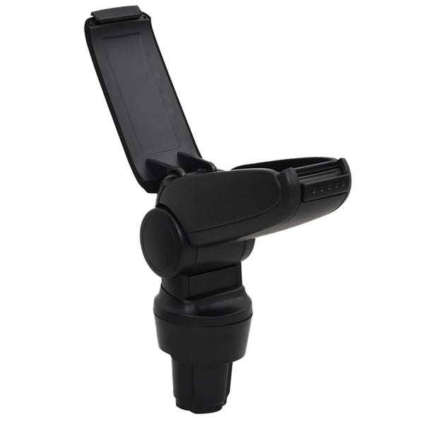 vidaXL Car Armrest Black 13x33x(33-49) cm ABS