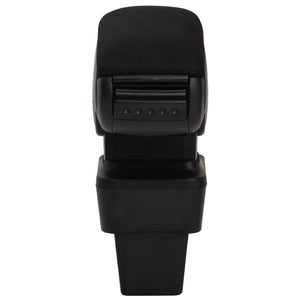 vidaXL Car Armrest Black 13x34x(33-46) cm ABS