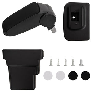 vidaXL Car Armrest Black 17x32x(37-53) cm ABS
