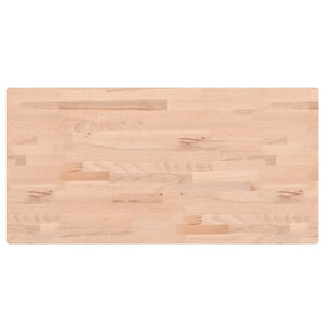 vidaXL Table Top 80x40x1.5 cm Rectangular Solid Beech Wood