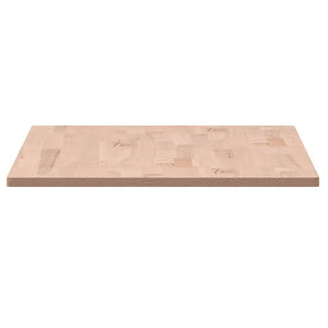 vidaXL Table Top 80x40x1.5 cm Rectangular Solid Beech Wood