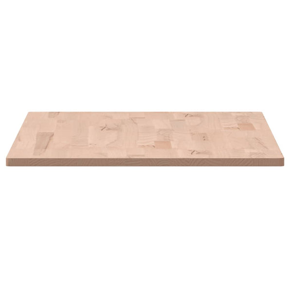 vidaXL Table Top 80x40x1.5 cm Rectangular Solid Beech Wood