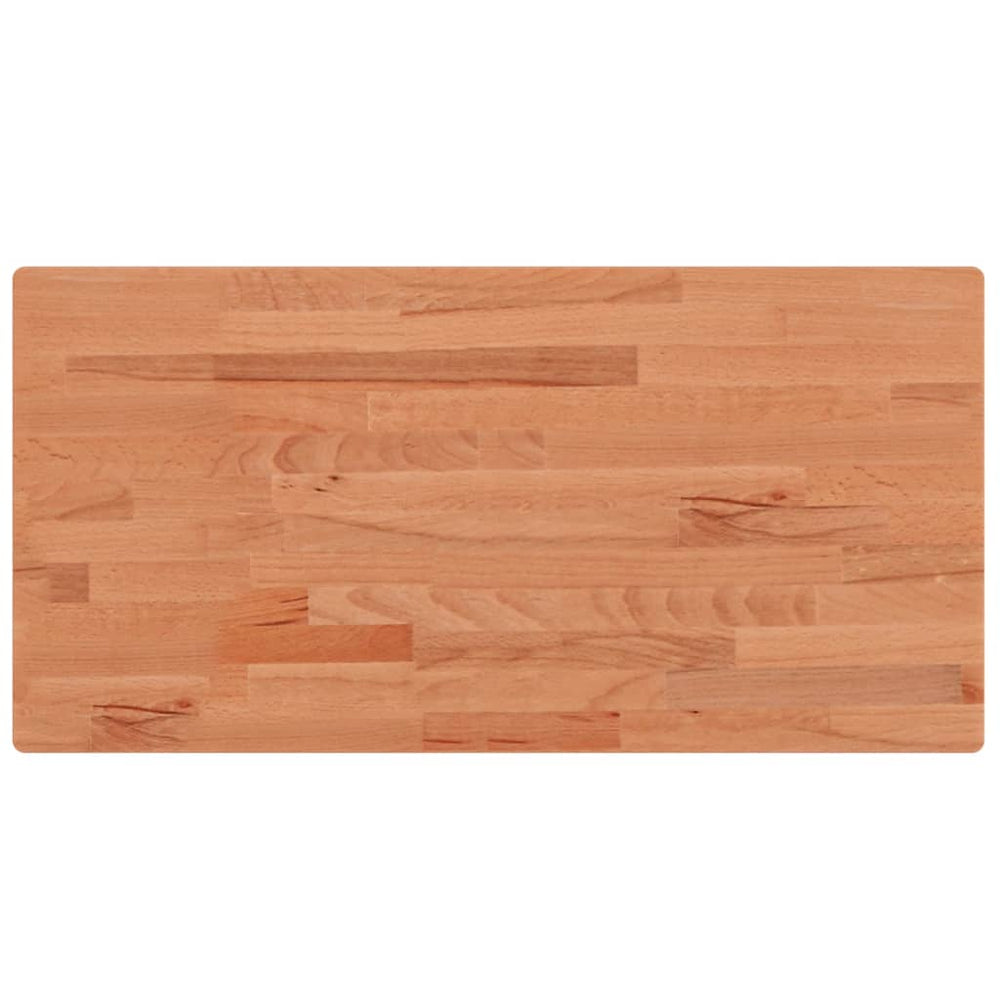 vidaXL Tabletop 100x50x1.5 cm Rectangular Solid Beech Wood