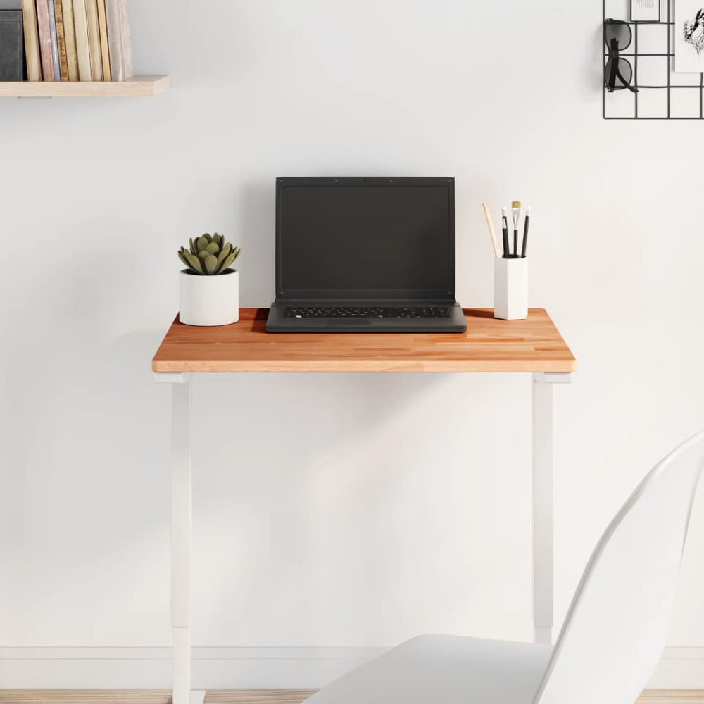 vidaXL Tabletop 60x40x1.5 cm Rectangular Solid Beech Wood