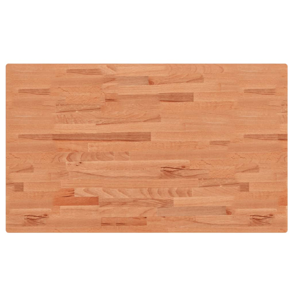 vidaXL Table Top 100x60x1.5 cm Rectangular Solid Beech Wood