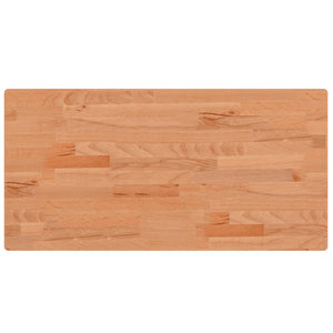 vidaXL Tabletop 80x40x2.5 cm Rectangular Solid Beech Wood