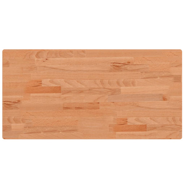 vidaXL Tabletop 80x40x2.5 cm Rectangular Solid Beech Wood