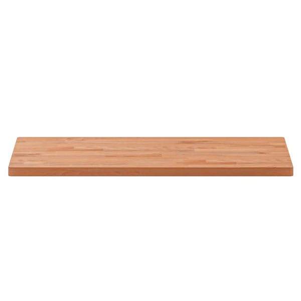 vidaXL Tabletop 80x40x2.5 cm Rectangular Solid Beech Wood
