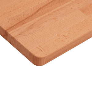 vidaXL Tabletop 60x40x2.5 cm Rectangular Solid Beech Wood