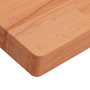 vidaXL Tabletop 100x50x4 cm Rectangular Solid Beech Wood