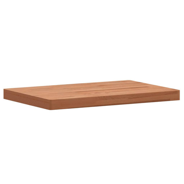 vidaXL Tabletop 60x40x4 cm Rectangular Solid Beech Wood
