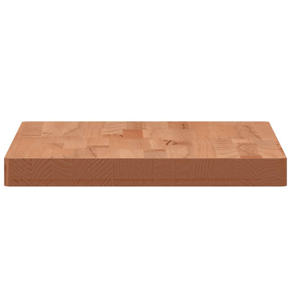 vidaXL Tabletop 60x40x4 cm Rectangular Solid Beech Wood