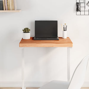 vidaXL Tabletop 60x40x4 cm Rectangular Solid Beech Wood