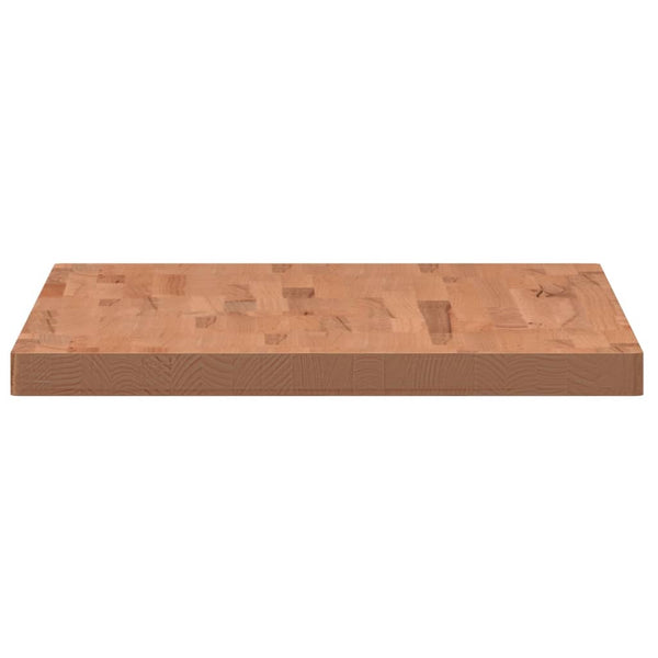 vidaXL Tabletop 100x60x4 cm Rectangular Solid Beech Wood