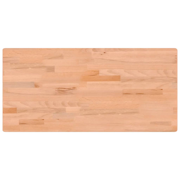 vidaXL Workbench 115x55x81.5 cm Solid Beech Wood and Metal