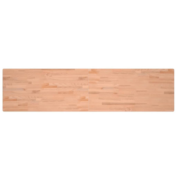 vidaXL Workbench 220x55x81.5 cm Solid Beech Wood and Metal