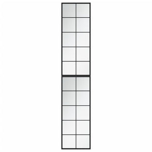 vidaXL Wall Mirror 2 pcs. Black 100x40 cm Metal