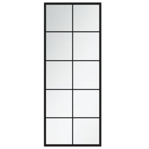 vidaXL Wall Mirror 2 pcs. Black 100x40 cm Metal