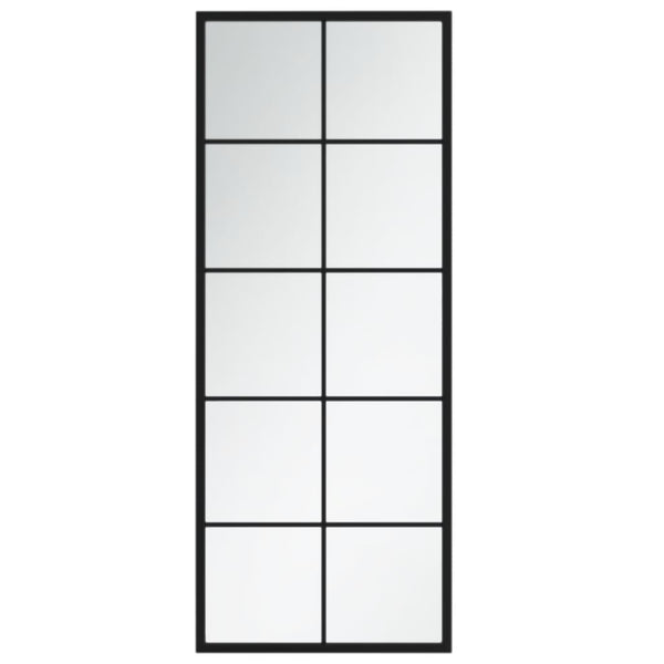 vidaXL Wall Mirror 2 pcs. Black 100x40 cm Metal