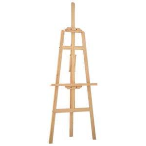 vidaXL Easel 53.5x95x127 cm Solid Pine Wood