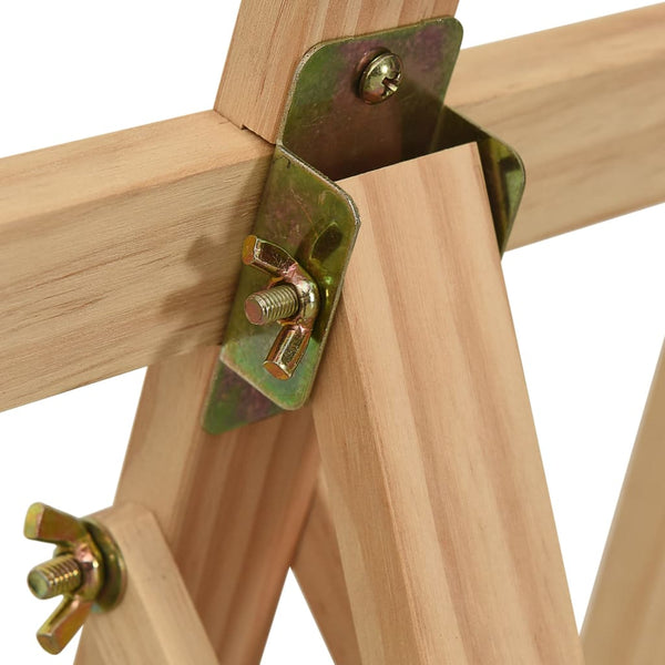 vidaXL Easel 53.5x95x127 cm Solid Pine Wood