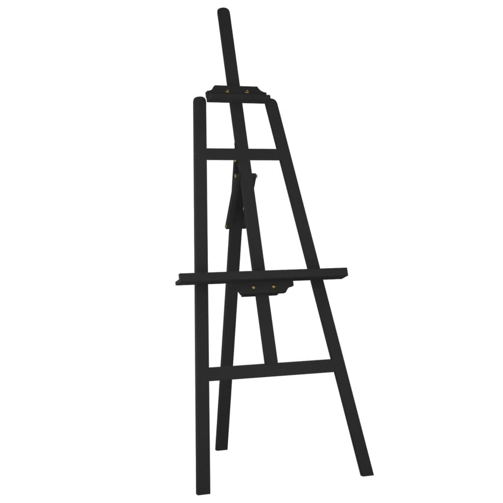 vidaXL Easel Black 53.5x95x127 cm Solid Pine Wood