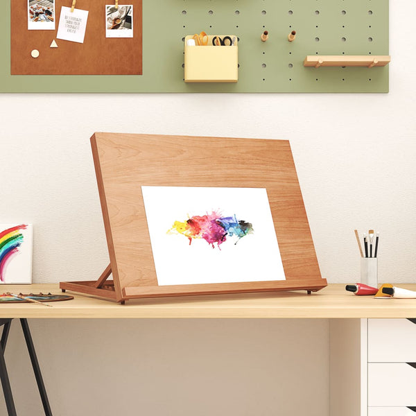 vidaXL Tabletop Easel 65x48x7 cm Solid Beechwood