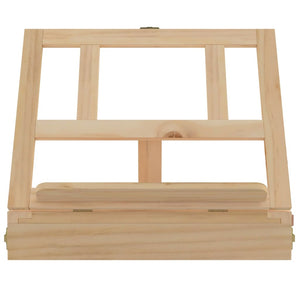 vidaXL Tabletop Easel with Drawer 33.5x25.5x7 cm Solid Pine Wood